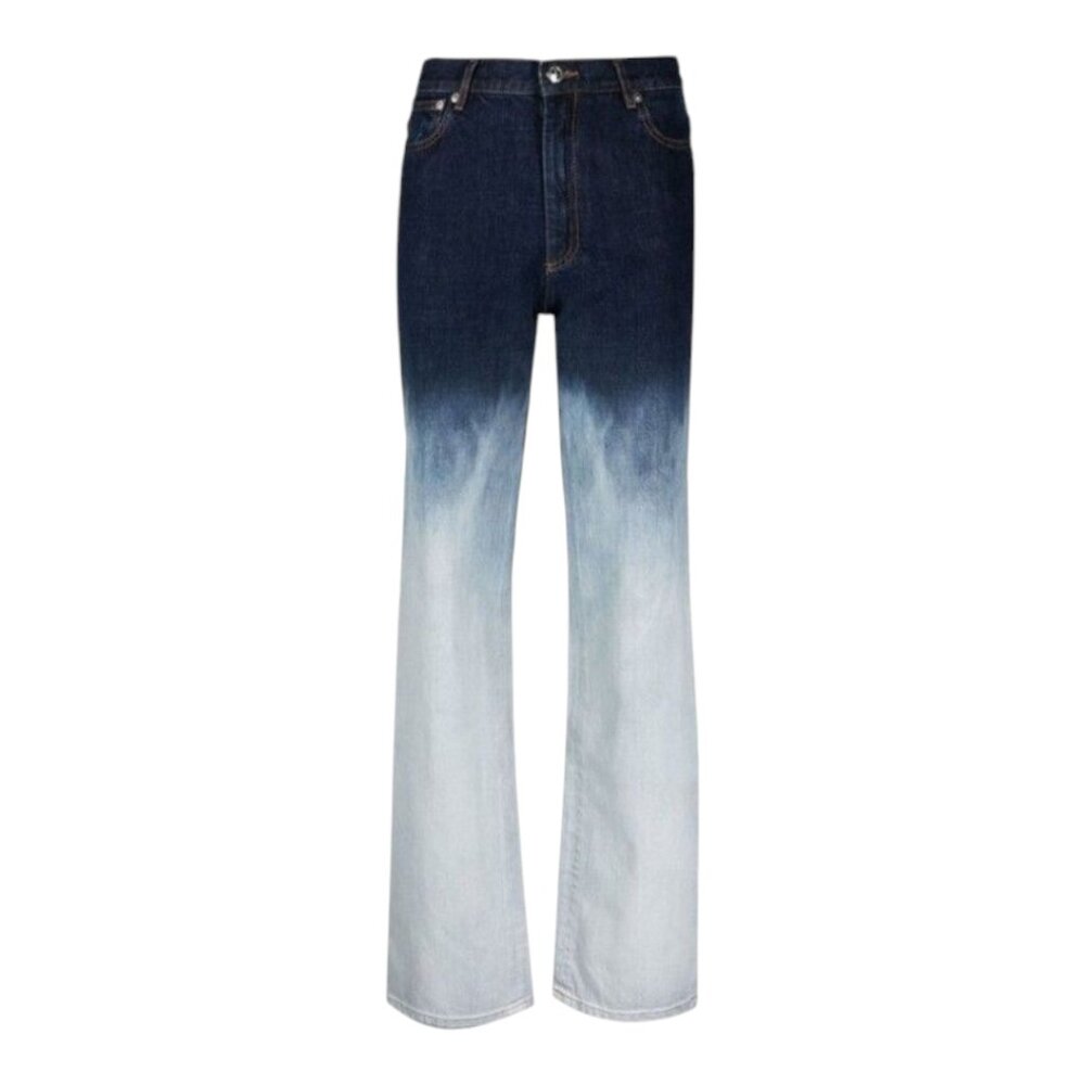 A.P.C. New Sailor Dip Dye Hi-rise Straight Leg Rigid Denim Jeans Y2K Women's 25 - Picture 4 of 12